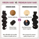 WOWANGEL Body Wave Raw Hair Bundles Deal 3pcs 100% Human Virgin Hair Weaves - wowangel