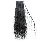 WOWANGEL Boho Crochet Box Braids with Human Hair Curls Loose Wave Pre - Looped Crochet Hair - wowangel