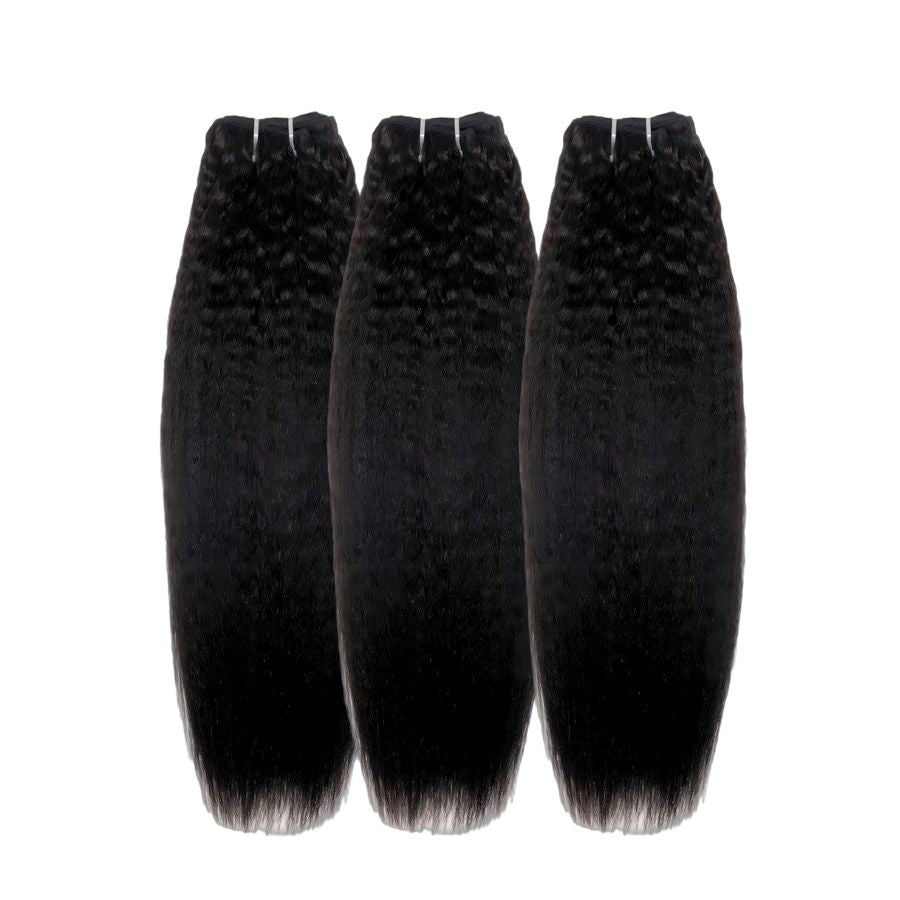 WOWANGEL Bundles Deal 3pcs Loose Wave/Water Wave/Kinky Straight/Burmese Curl 100% Human Hair Weaves - wowangel