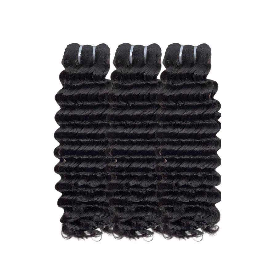 WOWANGEL Bundles Deal 3pcs Straight/Body Wave/Deep Wave 100% Human Hair Weaves - wowangel