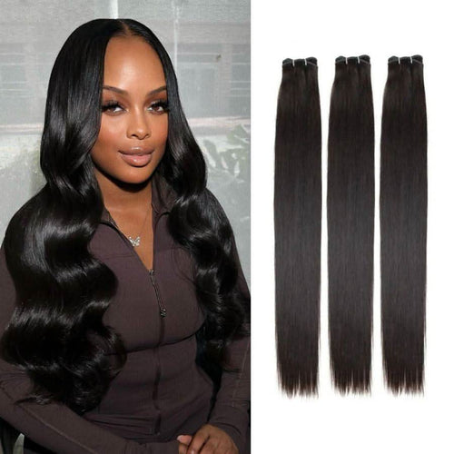 WOWANGEL Bundles Deal 3pcs Straight/Body Wave/Deep Wave 100% Human Hair Weaves