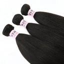 WOWANGEL Bundles Deal 3pcs Yaki Straight/ Kinky Straight 100% Human Hair Weaves - wowangel