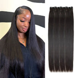WOWANGEL Bundles Deal 4pcs 100% Human Hair Weaves Straight/ Body Wave/ Deep Wave - wowangel