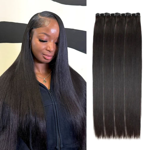 WOWANGEL Bundles Deal 4pcs 100% Human Hair Weaves Straight/ Body Wave/ Deep Wave