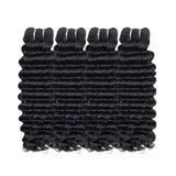 WOWANGEL Bundles Deal 4pcs 100% Human Hair Weaves Straight/ Body Wave/ Deep Wave - wowangel