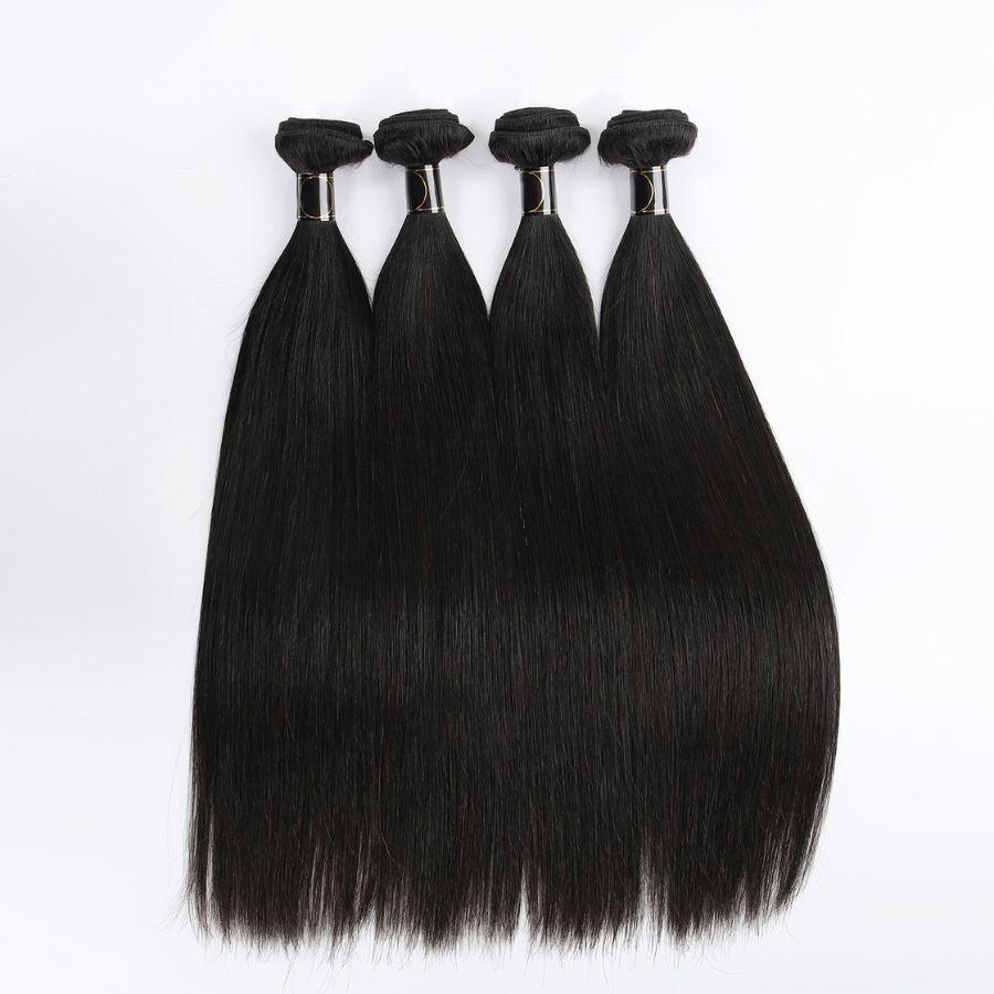 WOWANGEL Bundles Deal 4pcs 100% Human Hair Weaves Straight/ Body Wave/ Deep Wave - wowangel