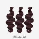 WOWANGEL Burgundy/99J Hair Bundles Deal Body Wave 100% Human Hair Weaves - wowangel