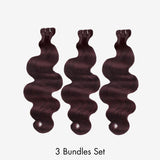 WOWANGEL Burgundy/99J Hair Bundles Deal Body Wave 100% Human Hair Weaves - wowangel