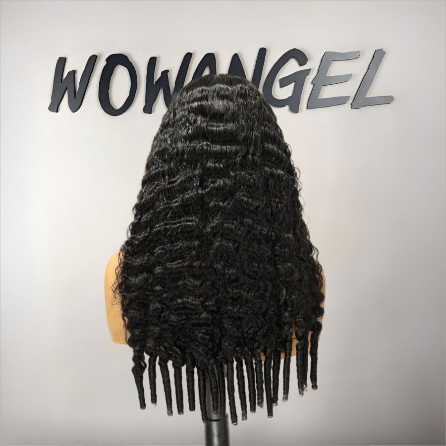 WOWANGEL Burmese Curl 13x6 Skinlike Real HD Lace Front Wig with Spiral Curly Ends - wowangel