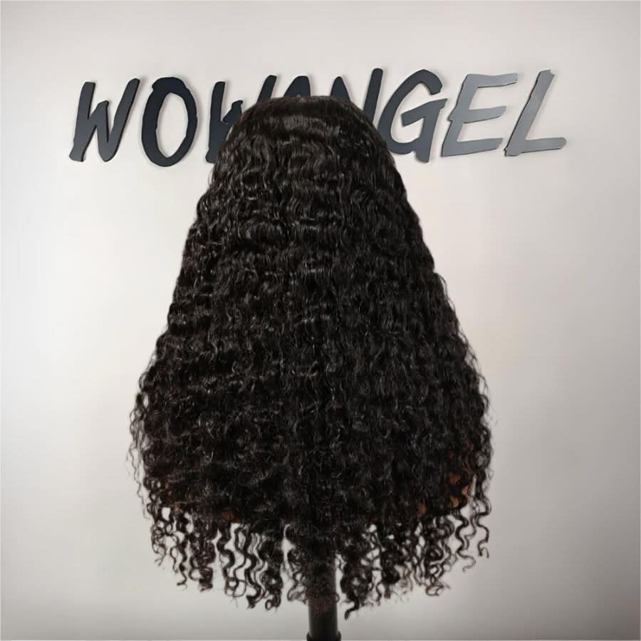 WOWANGEL Burmese Curl 7X6 Drawstring Glueless Wigs Wear Go HD Lace Wigs - wowangel