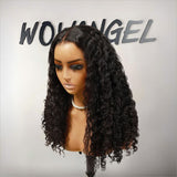 WOWANGEL Burmese Curl 7X6 Drawstring Glueless Wigs Wear Go HD Lace Wigs - wowangel