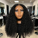 WOWANGEL Burmese Curl 7X6 Drawstring Glueless Wigs Wear to Go HD Lace Wigs - wowangel