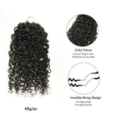 WOWANGEL Burmese Curly Pre - Separated Feather Crochet Human Hair Extensions - wowangel
