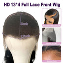 WOWANGEL Curly 13x4 HD Lace Full Frontal Wigs Pre - plucked Nature Hairline - wowangel
