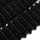 WOWANGEL Deep Wave Raw Hair Bundles Deal 3pcs 100% Human Virgin Hair Weaves - wowangel