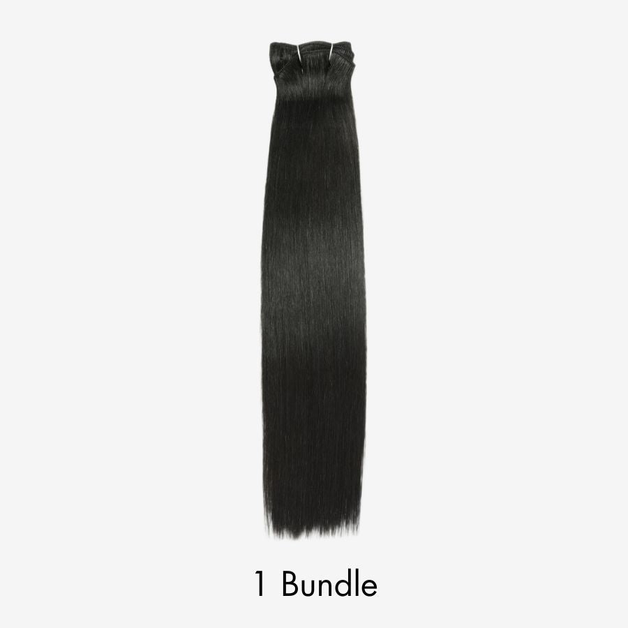 WOWANGEL European Raw Hair Bundles Straight Double Drawn Hair Weaves - wowangel