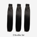 WOWANGEL European Raw Hair Bundles Straight Double Drawn Hair Weaves - wowangel