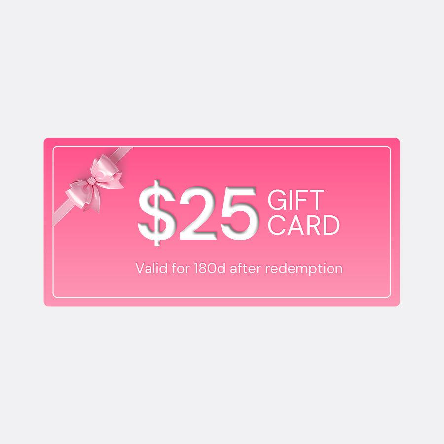 $25 WOWANGEL Gift Card, valid for 180 days