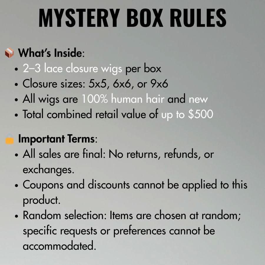 WOWANGEL Glueless Wigs Mystery Box $200 - wowangel