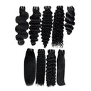 WOWANGEL Hair Bundle 1Pc Straight Body Wave Curly 100% Human Hair Weaves - wowangel