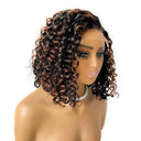 WOWANGEL Highlight Curly Wear & Go 5x5 HD Lace Closure BOB Wig - wowangel