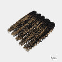 WOWANGEL Highlight Miracle Knots Crochet Hair Pre-Separated Feather Crochet Human Hair Extensions Jerry Curly - wowangel