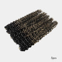 WOWANGEL Highlight Pre-Separated Feather Crochet Human Hair Extensions for Miracle Knots Boho Braids Jerry Curly - wowangel