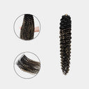 WOWANGEL Highlight Pre-Separated Feather Crochet Human Hair Extensions for Miracle Knots Boho Braids Jerry Curly - wowangel