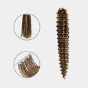 WOWANGEL Honey Blonde Highlight Pre-Separated Feather Crochet Human Hair Extensions for Miracle Knots Boho Braids Deep Wave - wowangel