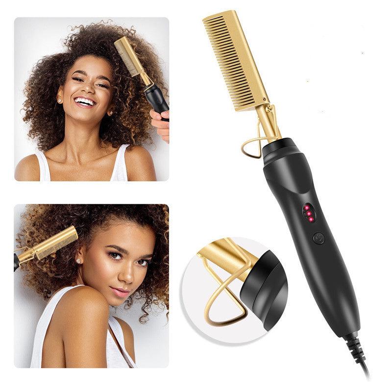 WOWANGEL HOT COMB QUICK HEATED HAIR STRAIGHTENER - wowangel