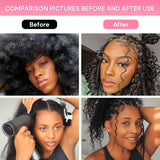 WOWANGEL Human Braiding Hair For Boho Braids Nature Black Deep Wave 100g - wowangel