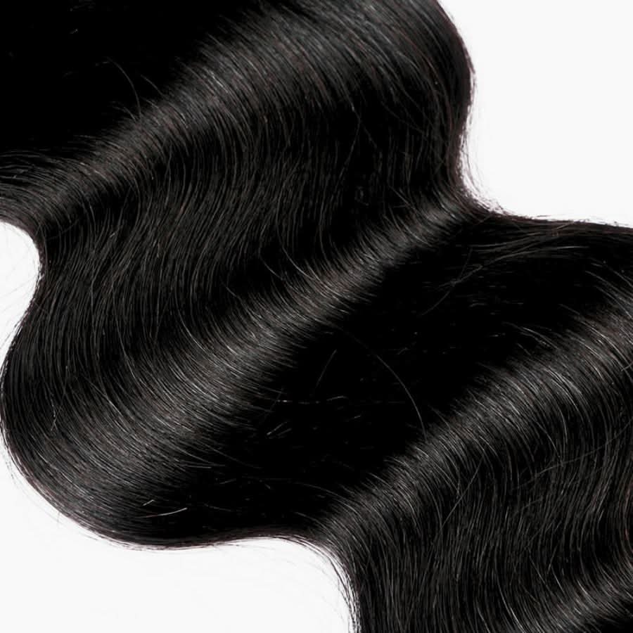 WOWANGEL Jet Black Hair Bundles Deal 3pcs Body Wave 100% Human Hair Weaves - wowangel
