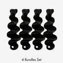 WOWANGEL Jet Black Hair Bundles Deal Body Wave 100% Human Hair Weaves - wowangel