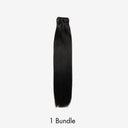 WOWANGEL Jet Black Hair Bundles Deal Straight 100% Human Hair Weaves - wowangel