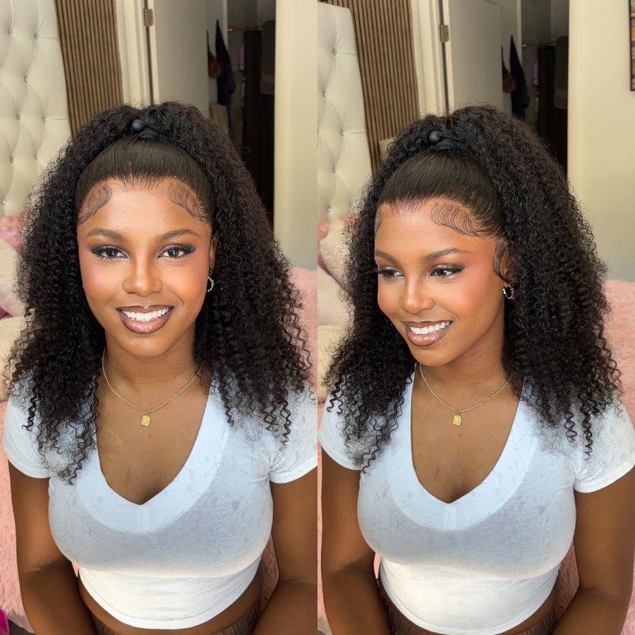 WOWANGEL Kinky Curly Bob Wig 13X6 Skinlike Real HD Lace Frontal Wigs - wowangel