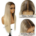 WOWANGEL Luxury Raw Hair Collection Ombre Blonde 5X5 HD Lace Closure Wigs - wowangel