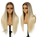 WOWANGEL Luxury Raw Hair Collection Ombre Blonde 5X5 HD Lace Closure Wigs - wowangel