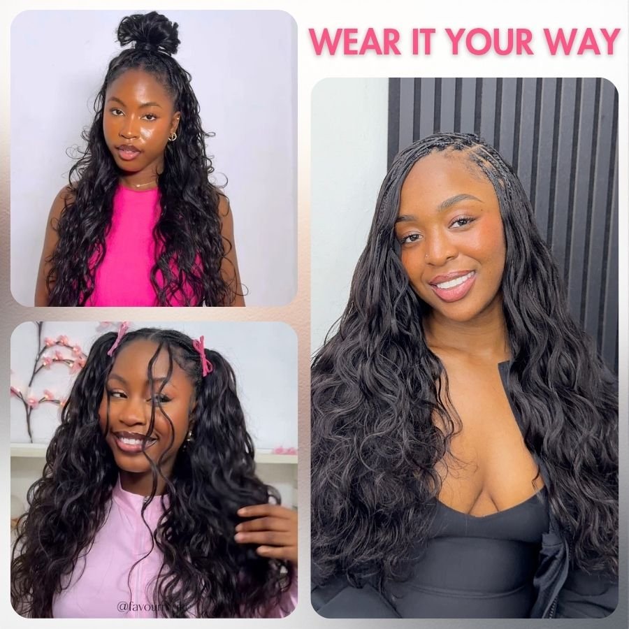 WOWANGEL Miracle Knots Crochet Hair Pre-Separated Feather Crochet Human Hair Extensions - wowangel