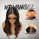 WOWANGEL Ombre Brown 5x5 Skinlike Real HD Lace Closure Wig - wowangel