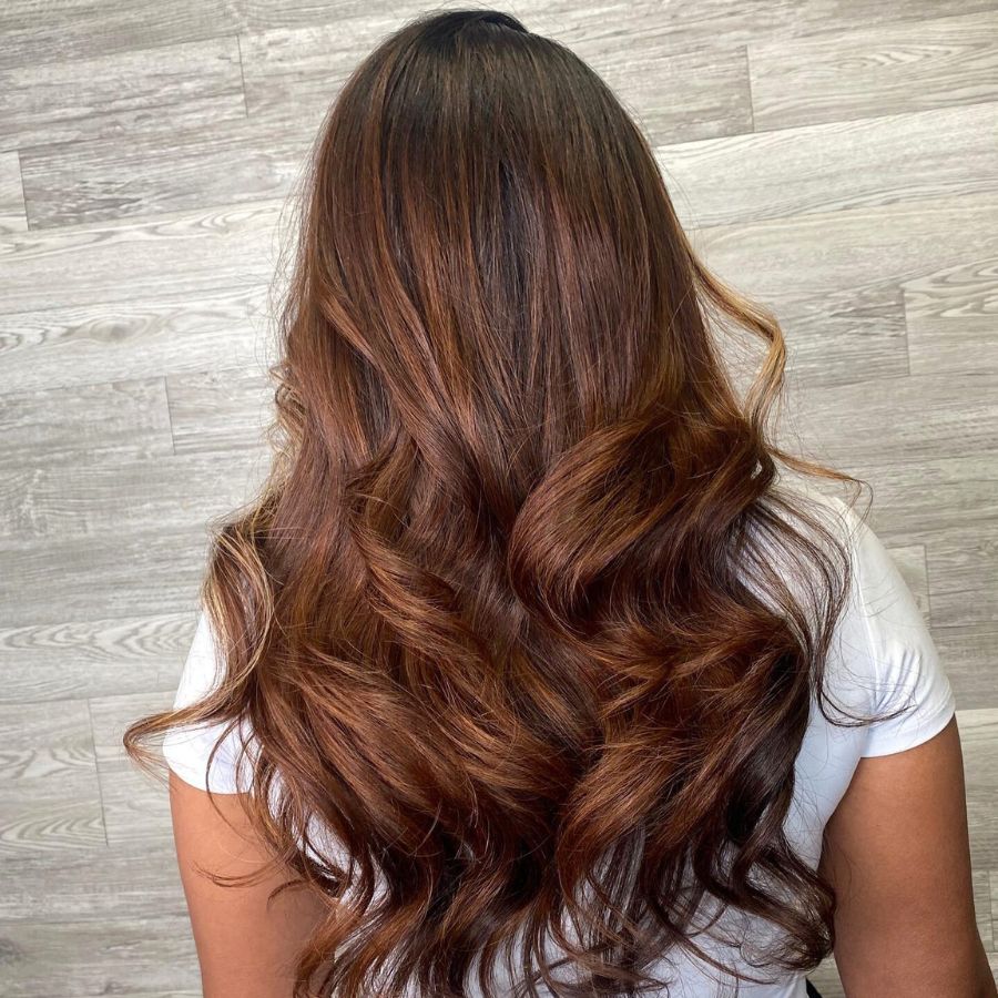 WOWANGEL Ombre Copper HD Lace 13X6 Full Frontal Wig Body Wave Pre Plucked Hairline - wowangel