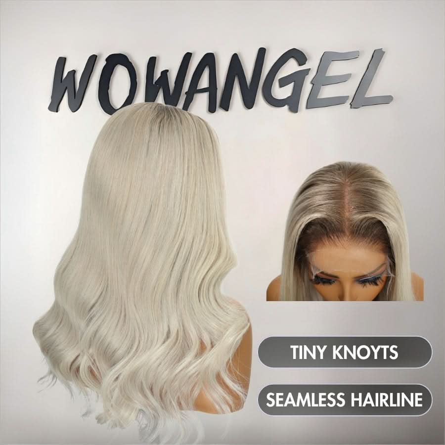 WOWANGEL Platimum Blonde 5X5 HD Lace Closure Wigs Premium Raw Hair - wowangel