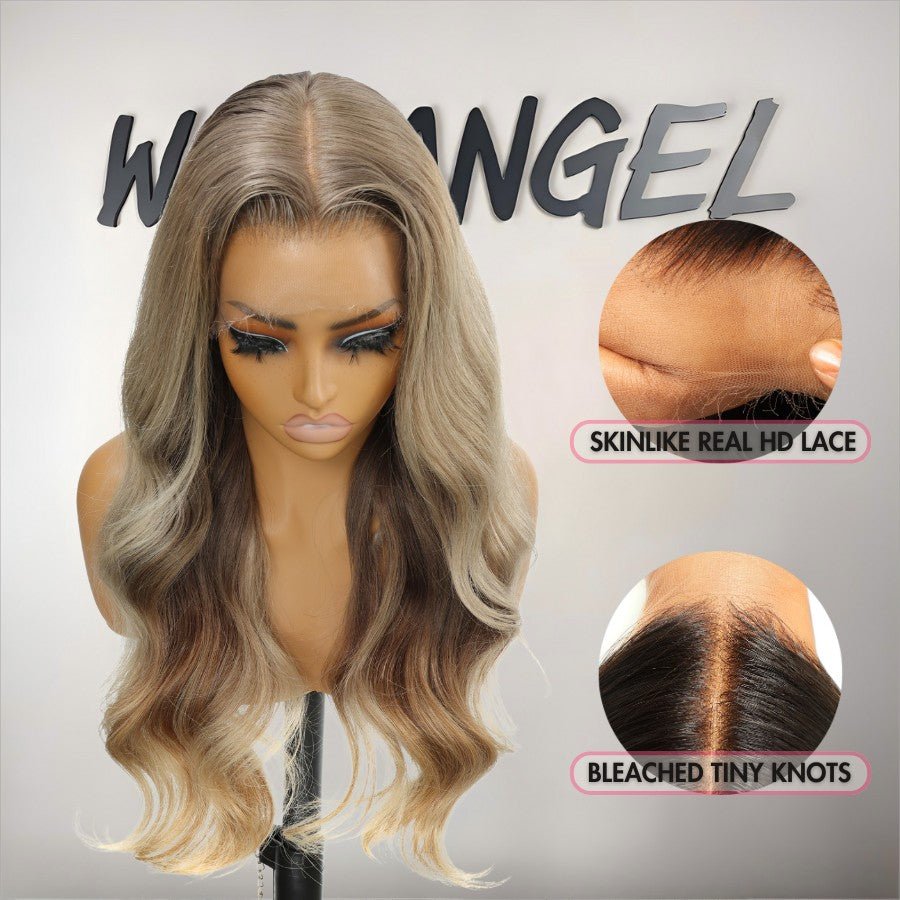 WOWANGEL Platinum Blonde Premium Raw Hair 13X6 HD Lace Frontal Wig - wowangel
