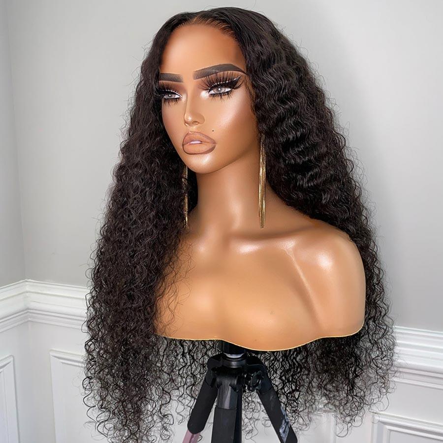 WOWANGEL Pre-Everything 9X6 Wear Go Glueless Wig Deep Wave HD Lace Closure Wigs - wowangel