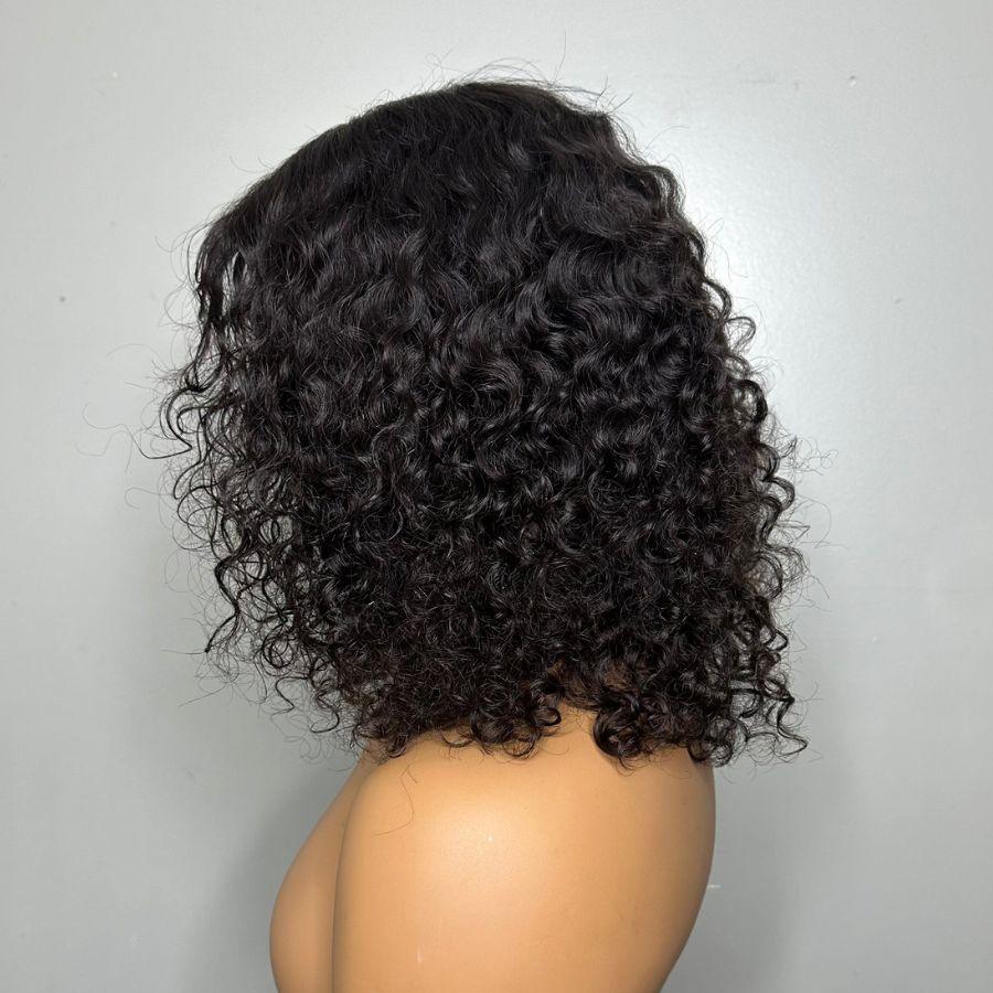 WOWANGEL Pre-Everything Curly Bob 9X6 Wear Go Glueless HD Lace Wig - wowangel