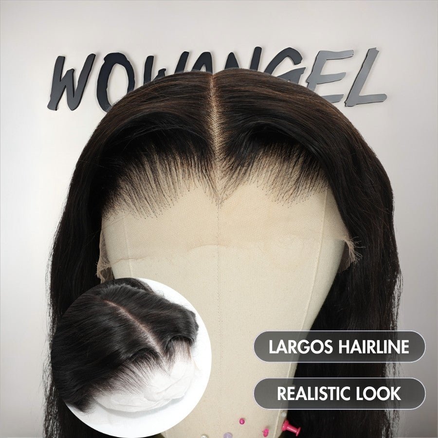 WOWANGEL Pre - Plucked Largos Hairline Skinlike Real HD Lace 13X6 Full Frontal Wig Body Wave - wowangel