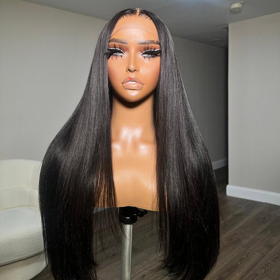 WOWANGEL HD Lace Frontal Wig on mannequin, straight style