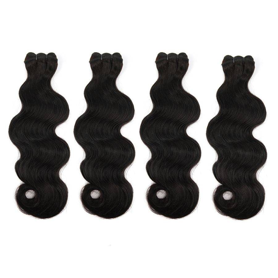WOWANGEL Premium Raw Hair Bundles Deal 4Pcs Straight/Body Wave/Deep Wave - wowangel