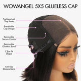 WOWANGEL Premium Raw Hair Burmese Curly 5X5 HD Lace Closure Wigs - wowangel
