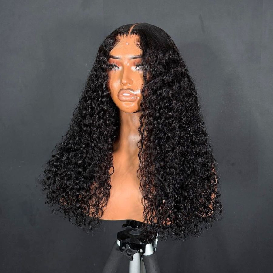 WOWANGEL Premium Raw Hair Burmese Curly 5X5 HD Lace Closure Wigs - wowangel