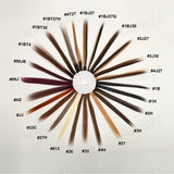 WOWANGEL Real Human Hair Swatch Color Chart 25 Colors Samples Color Rings - wowangel